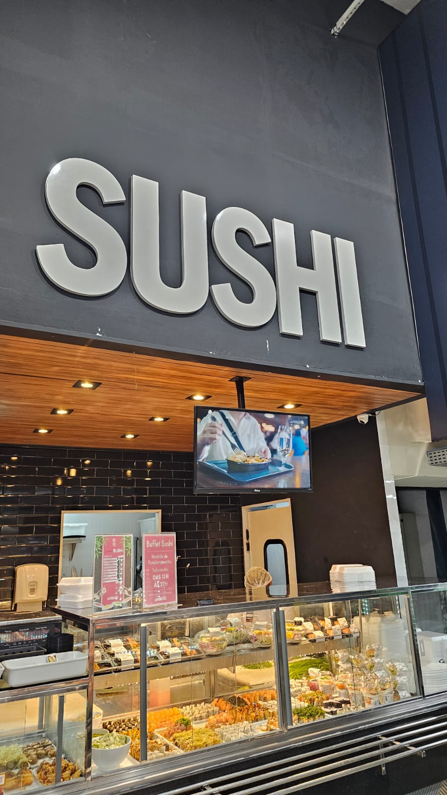 Menu board de sushi